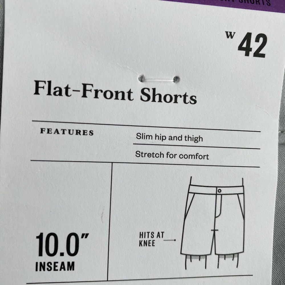 Men's 10” Slim Fit Linden Shorts - Goodfellow & Co™ Light Gray Size 42 - Picture 5 of 6